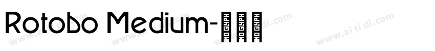 Rotobo Medium字体转换